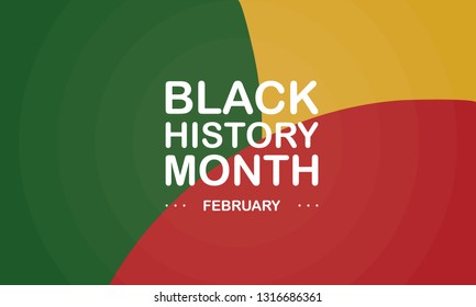 African American History or Black History Month. Celebrated annually in February in the USA and Canada. Vector poster, card, banner and background