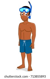 African american male beach