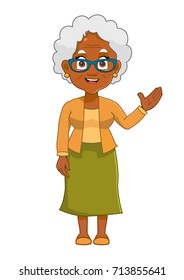 African american old woman