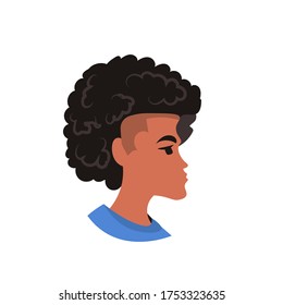 african american woman against racial discrimination black lives matter concept social problems of racism portrait vector illustration