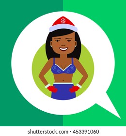 African American woman in fancy dress