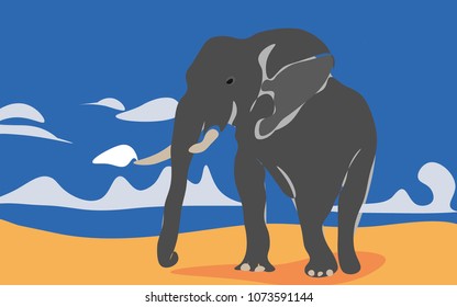 African animals elephants