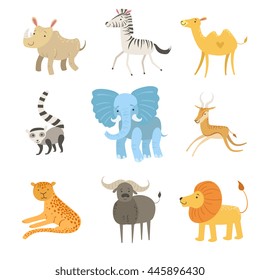 African Animals Illustration Set