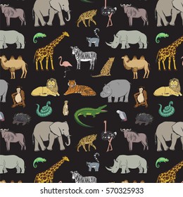 african animals pattern