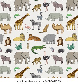 african animals pattern