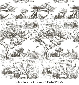 The African Animals Wildlife Pattern 