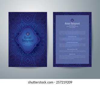 African art brochure flyer design vector template.