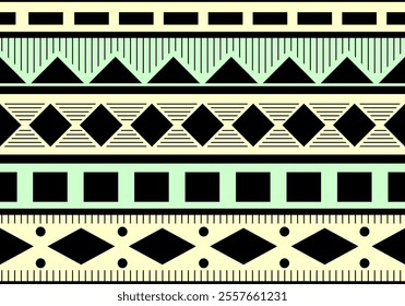 African art decoration tribal geometric, drawing of ancient ethnic traditional symbols and ornate.