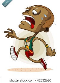 African Athlete on Marathon