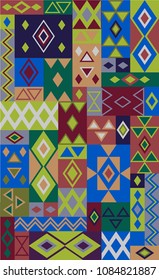 African authentical ornament pattern