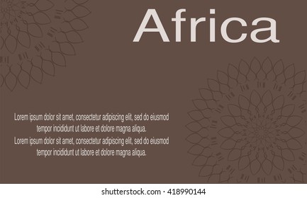 African background design, banner.