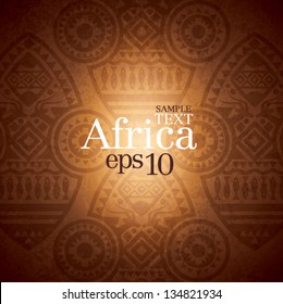African background design template.