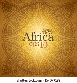 African background design template for cover design, poster, card, banner, brochure, leaflet or flyer.