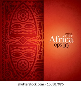 African background design template for cover design, magazine cover, banner, card design, flyer design. 