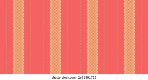 African background seamless texture, graph vertical fabric vector. Folded textile lines pattern stripe in red and amber colors palette.