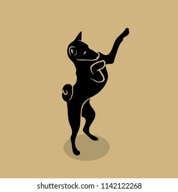 African Basenji dog - isolated vector illustration