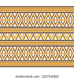El patrón de frontera de la canasta africana no tiene fisuras. Impresión de textura étnica tribal. Boda, cumpleaños, diseño de menú.