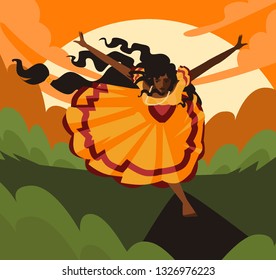 african beautiful dancer