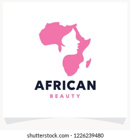 African Beauty Logo Design Template