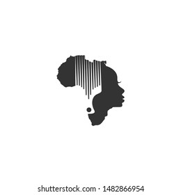 African Beauty Logo Vector Design