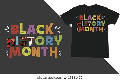 African black history t shirt design 