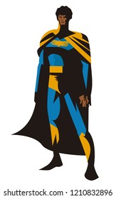 african blue superhero