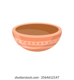 African Bowl, African Symbols Illustration