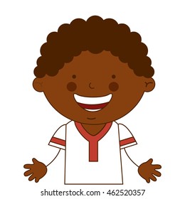african boy character icon vector illustration design