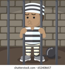 african boy convict inside jail