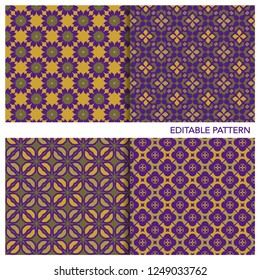 African bright color seamless patterns. Art for fabric and wrapping
