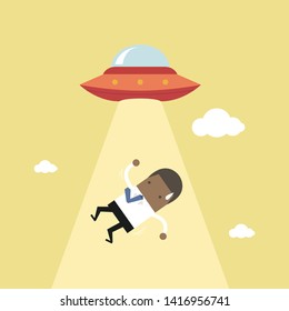 African Businessman Abducted By Ufo Stock Vector (Royalty Free ...