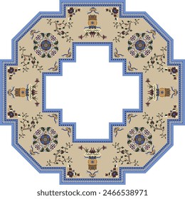 African Carpet Rug with Border.