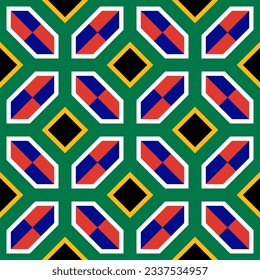 african ceramic tile pattern. motif background. vector illustration