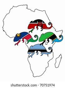 African chameleon
