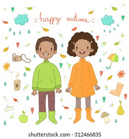 african children autumn