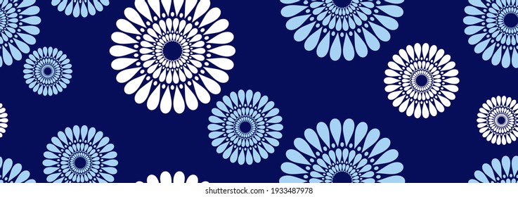 African circle fabric pattern, picture art and abstract background.