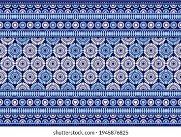 afrikanische Stoffmuster, Bilderkunst und abstrakter Hintergrund.
