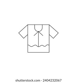 afrikanische Kleidung, Vektorsymbol