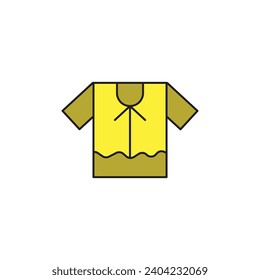 african clothing vector type icon