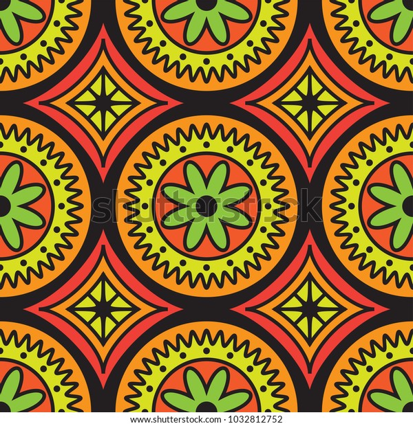 African Color Pattern Stock Vector (Royalty Free) 1032812752 | Shutterstock