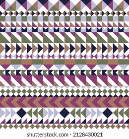 Afrikanisches bunter abstraktes, nahtloses Muster. Perfekt für Stoffdruck, Tapeten, Schal, Schal, Teppich, Taschentuch und Textilien.