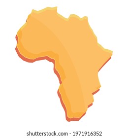 African Continent Icon Cartoon African Continent Stock Vector (Royalty ...