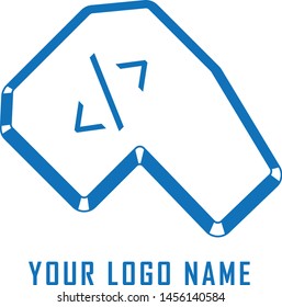 African Continent Keyboard Button Logo Concept