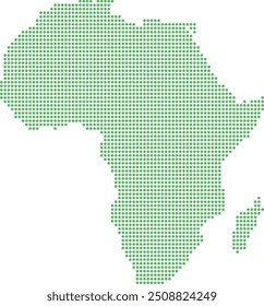 Karte des afrikanischen Kontinents mit Punkt