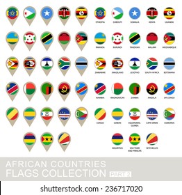 African Countries Flags Collection, Part 2 , 2  version
