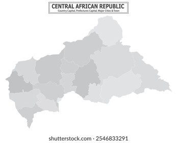 Geografia dos Países Africanos Mapa político. Mapa político do país com capital, província ou capital do estado, principais cidades e cidade.