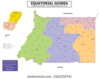 African Countries Geography Political map. Political map of country with capital, province or state capital, major cities and town.