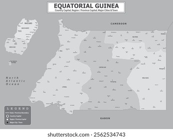 African Countries Geography Political map. Political map of country with capital, province or state capital, major cities and town.