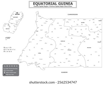 African Countries Geography Political map. Political map of country with capital, province or state capital, major cities and town.