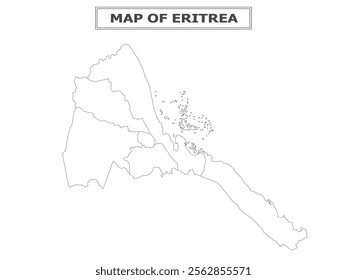 African Countries Geography Political map. Political map of country with capital, province or state capital, major cities and town.